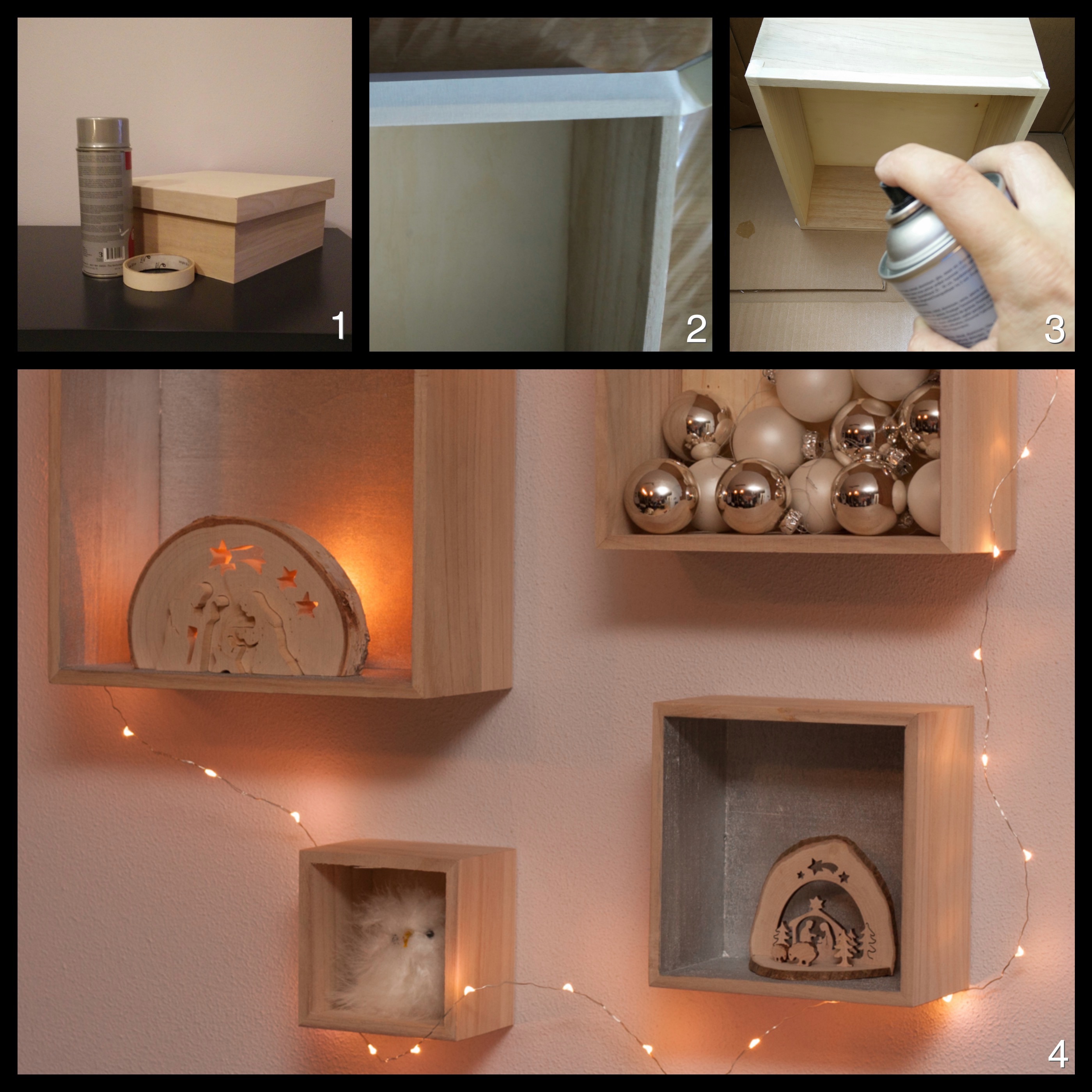 DIY kerst kastje Houtspul